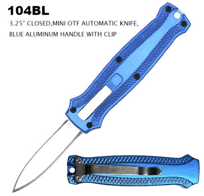 MINI OTF KNIFE 3.25″ OVERALL BLACK